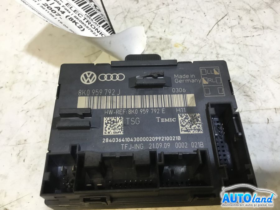 Modul Electronic 8k0959792j Usa Dreapta Fata Audi A4 8K 2007