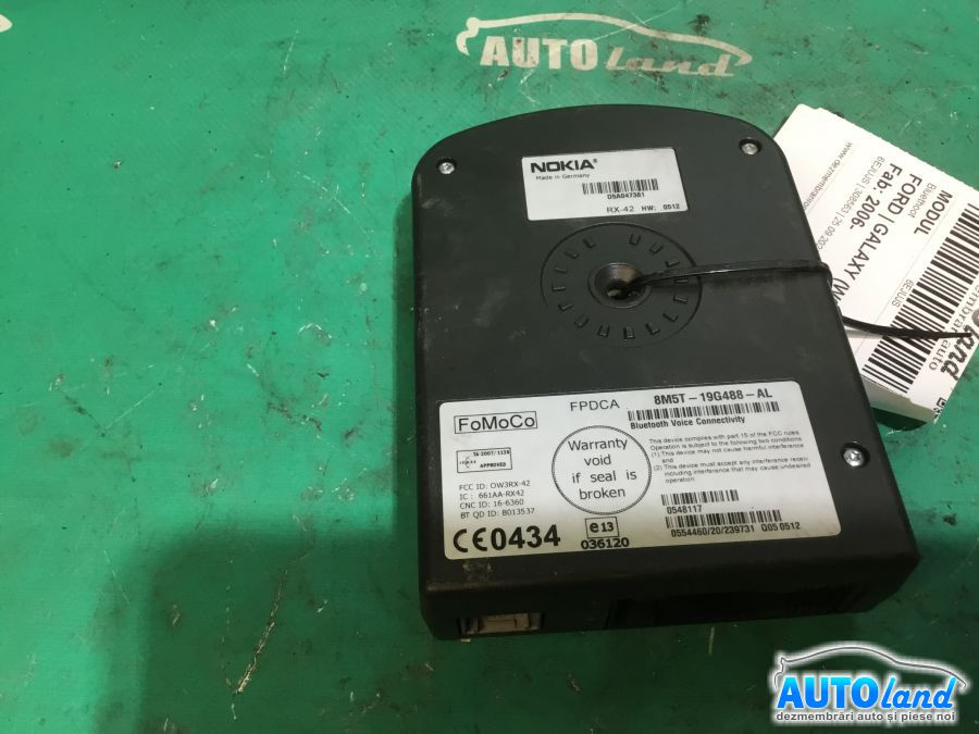 Modul Electronic 8m5t19g488al Bluetooth Ford GALAXY WGR 2006
