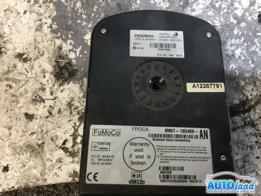 Modul Electronic 8m5t19g488an Bluetooth Ford MONDEO IV 2007