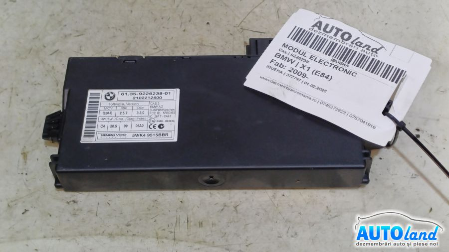 Modul Electronic 9226238 Cas BMW X1 E84 2009