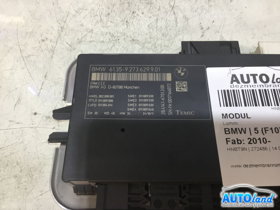 Modul Electronic 9273629 Lumini BMW 5 F10 2010