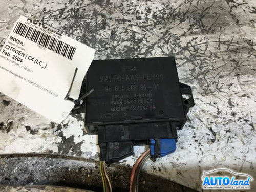 Modul Electronic 9661496880 Senzor Parcare Citroen C4 LC 2004