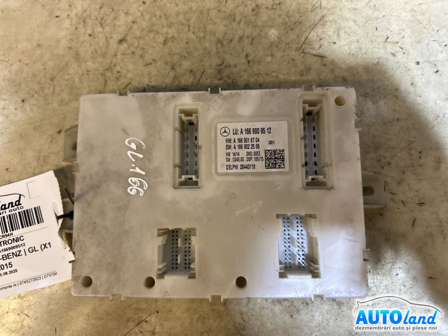 Modul Electronic A1669009512 Control Suspensie Mercedes-Benz GL X166 2012-2015