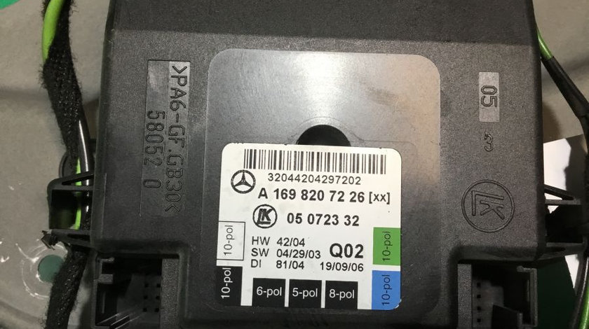 Modul Electronic A1698207226 Confort Usa Dreapta Fata Mercedes-Benz A-CLASS W169 2004