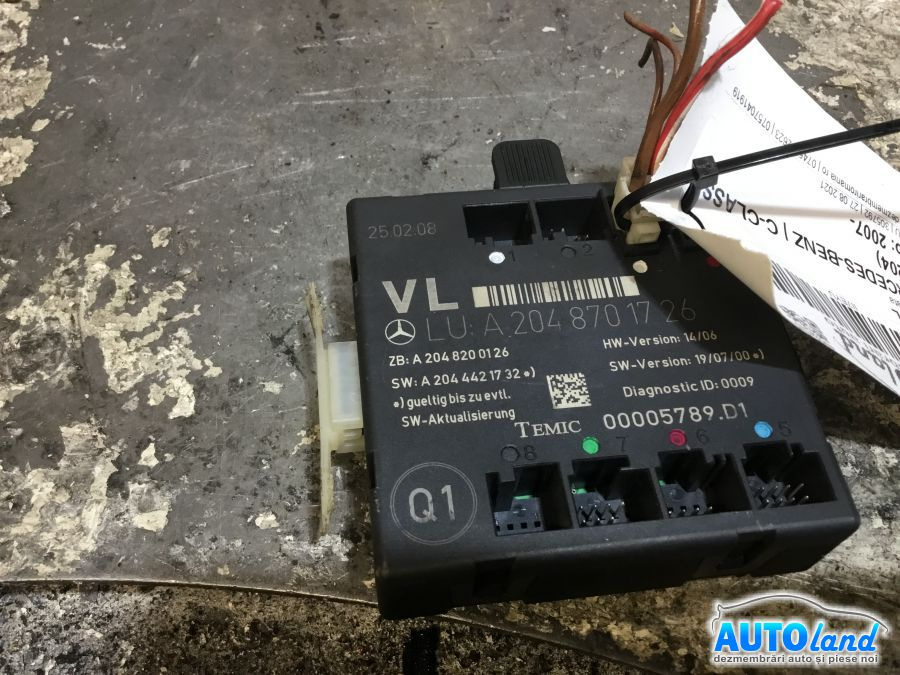 Modul Electronic A2048200126 Usa Stanga Fata Mercedes-Benz C-CLASS W204 2007