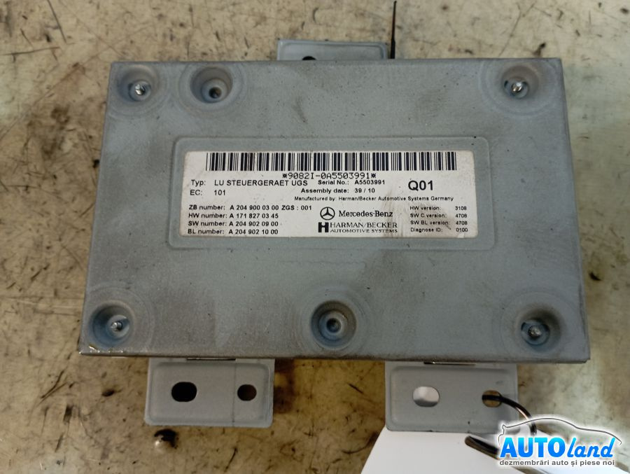 Modul Electronic A2049000300 Radio Mercedes-Benz C-CLASS W204 2007