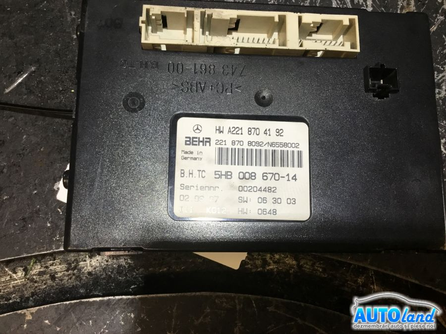 Modul Electronic A2218704192 Clima Mercedes-Benz S-CLASS W221 2005