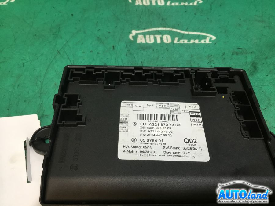 Modul Electronic A2218707386 Usa Mercedes-Benz S-CLASS W221 2005