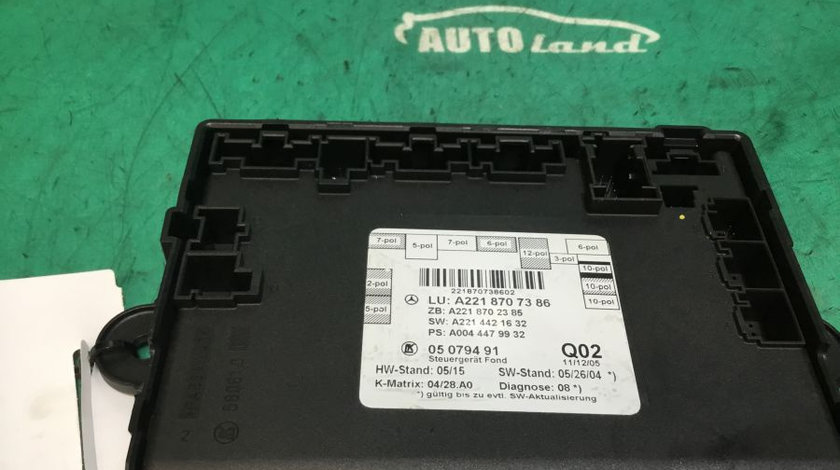 Modul Electronic A2218707386 Usa Mercedes-Benz S-CLASS W221 2005