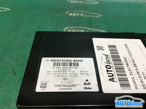 Modul Electronic A2219000100 Radio, Dab Receiver Mercedes-Benz CLS C218 2011