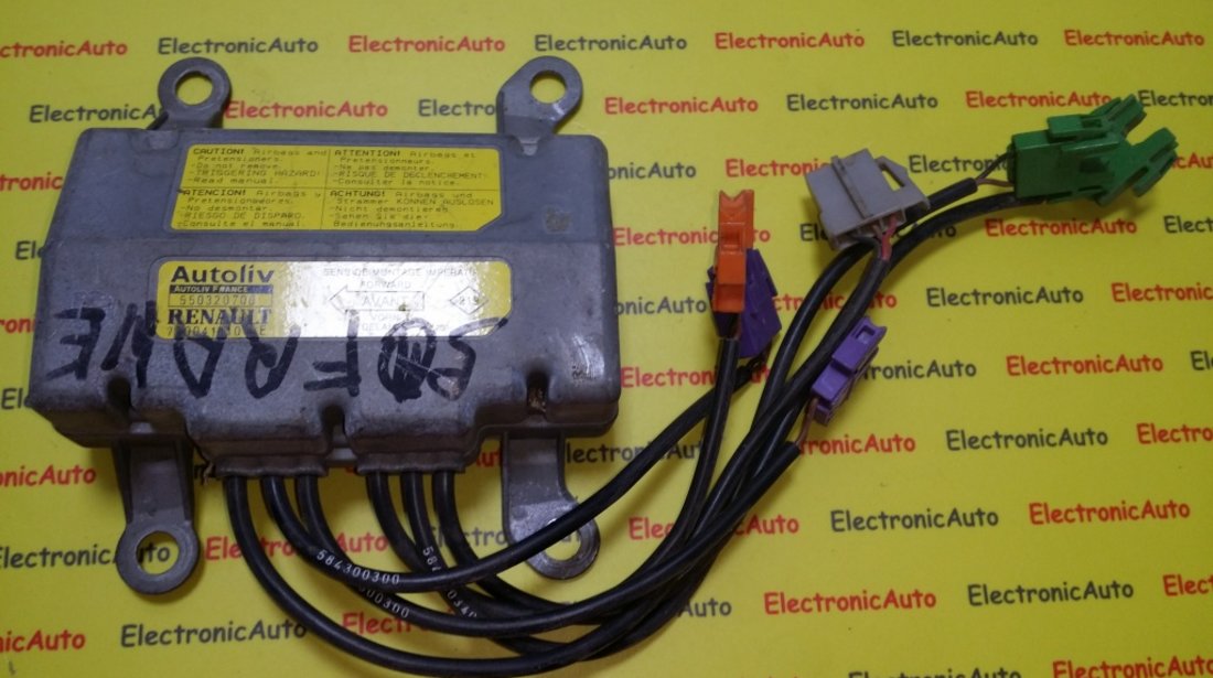 Modul electronic airbag Renault Safrane 550320700 7700416108E