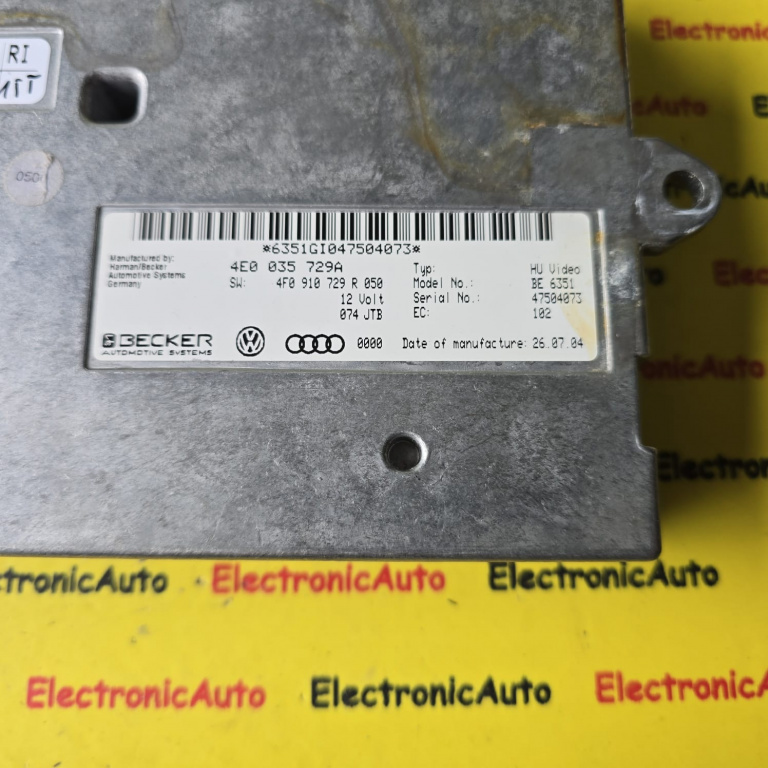 Modul Electronic Audi, 4E0035729A, 4F0910729R,