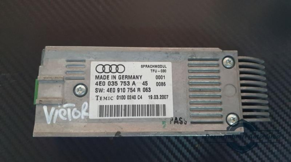 Modul electronic Audi A8 (2002-2009) [4E_] 4e0035753a