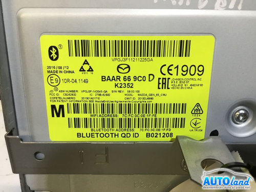 Modul Electronic Baar669c0 Modul Bluetooth Wireless Mazda 6 BERLINA GJ 2012