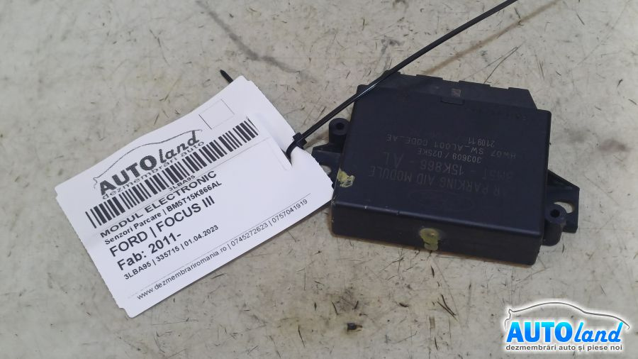 Modul Electronic Bm5t15k866al Senzori Parcare Ford FOCUS III 2011