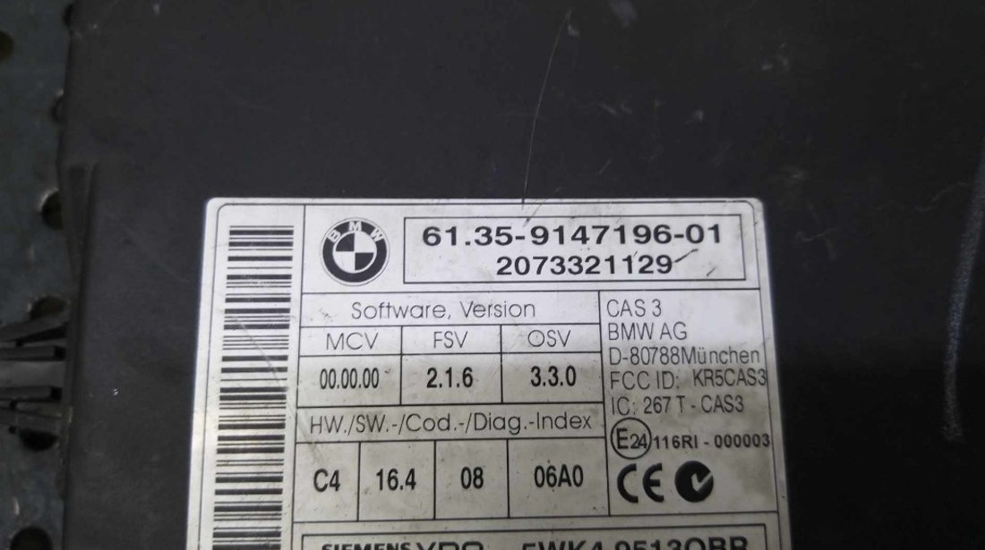 Modul electronic bmw seria 3 e90 e91 6135914719601 5wk49513obr