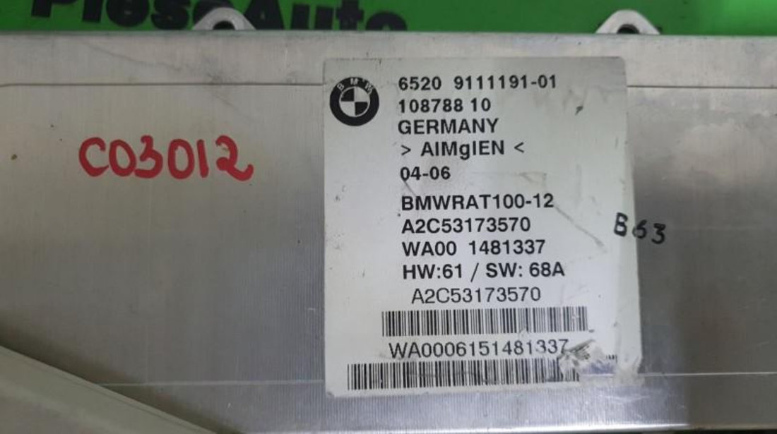 Modul electronic BMW Seria 7 (2001-2008) [E65, E66] 6520 9111191