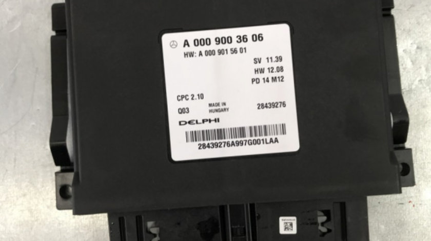 Modul electronic MB B200 CDI W246 7 G-tronic Sport sedan 2015 (A0009003606)