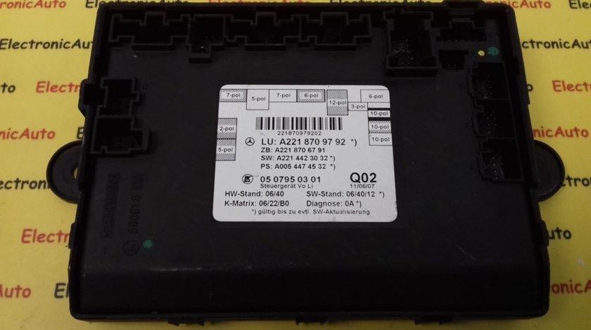 Modul Electronic Mercedes W221, A2218709792 (W3AZD1)