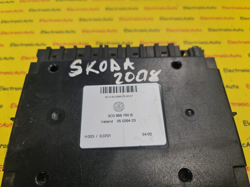 Modul Electronic Skoda Octavia 2, 3C0959760B, 05029423
