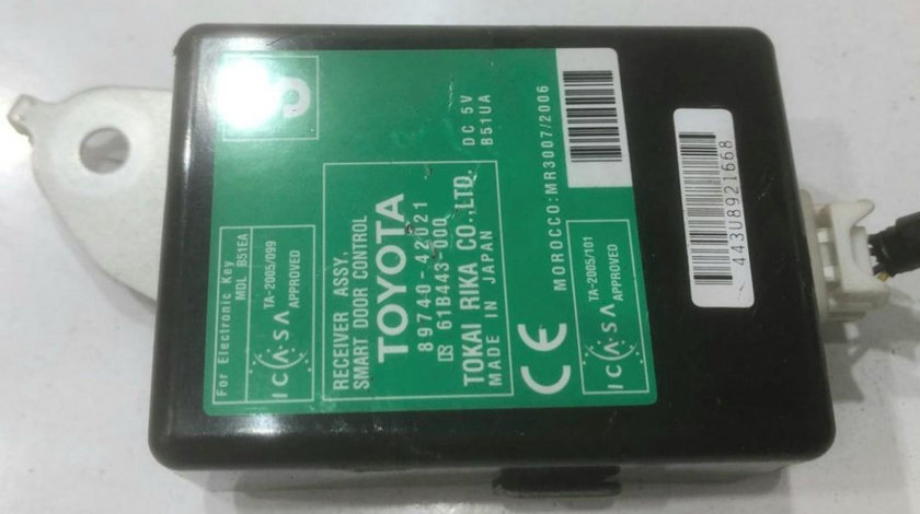 Modul electronic smart key usi Toyota RAV 4 (2005-2010) 2.2 d4d 2ADFHV 177 cp 89740-42021