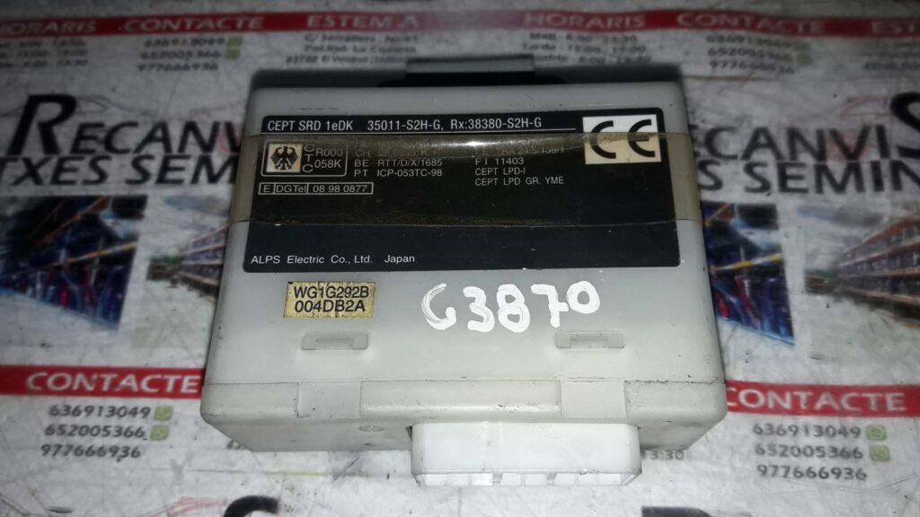 Modul ELECTRONIC TOYOTA TOYOTA -CUALQUIER MODELO- WG1G292B / 004DB2AWG1G292B / 004DB2A