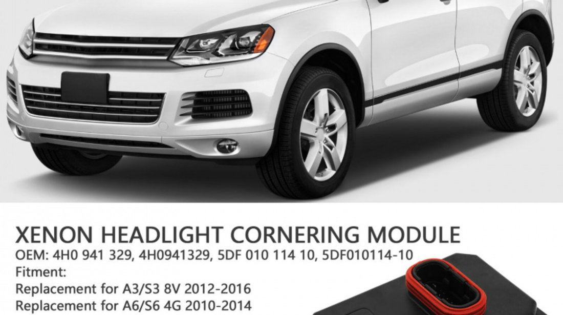Modul Far Xenon Adaptiv Cornering AFS Compatibil Audi A8 4H2, 4H8, 4HC, 4HL 2009-2018 4H0941329, 5DF010114-10 888552