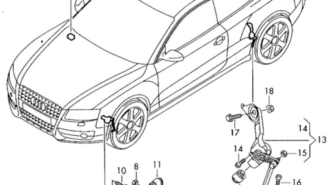 Modul faruri Audi A4 B8 2.7 TDI CGK OEM 8K0907357B