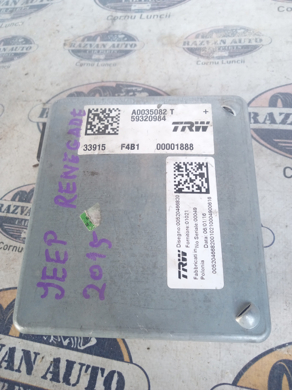 Modul frâna de mana Jeep Renegade 2015, A0035082T
