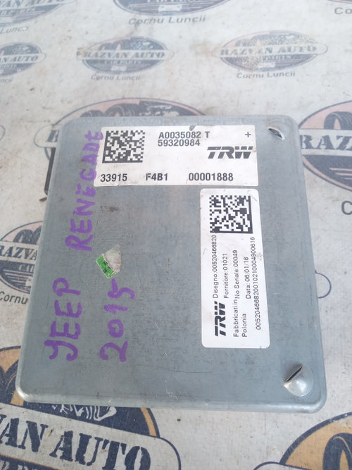 Modul frâna de mana Jeep Renegade 2015, A0035082T