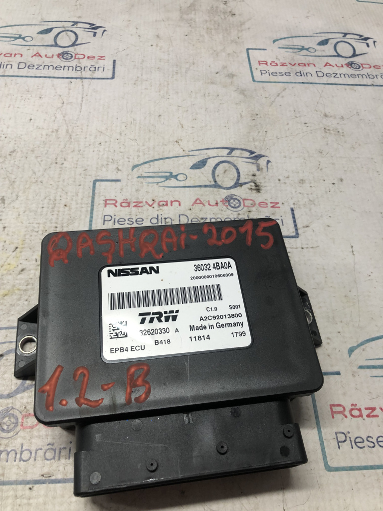 Modul frâna de mana Nissan Qashqai 1.2 Benzina 2015, 360324BA0A