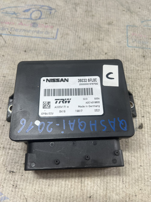 Modul frâna de mana Nissan Qashqai 2016, 360326FL0C