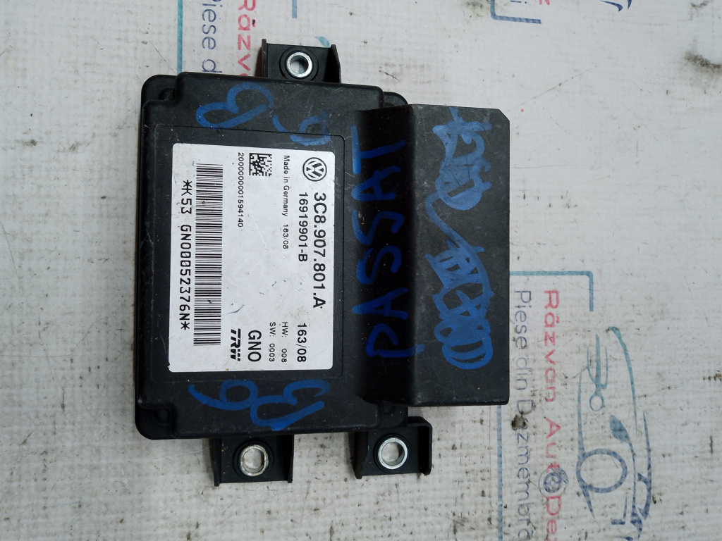 Modul frâna de mana Volkswagen Passat B6 2008, 3C8907801A