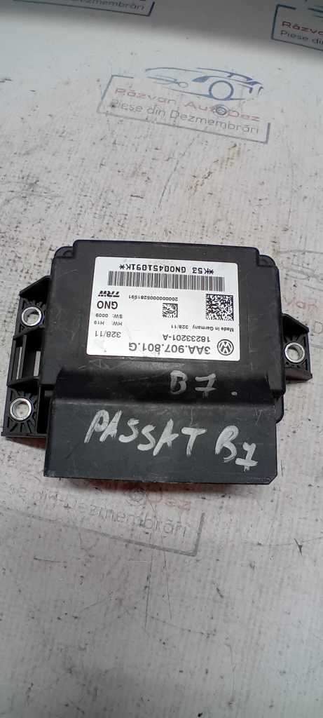 Modul frâna de mana Volkswagen Passat B7 2011, 3AA907801G