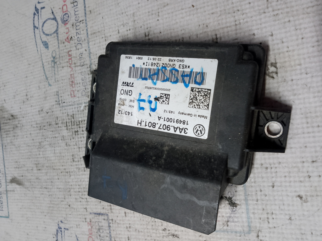 Modul frâna de mana Volkswagen Passat B7 2012, 3AA907801H