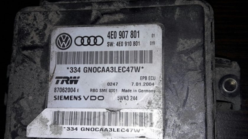 Modul Frana De Mana 4E0 907 801 Audi A8 2002-2009