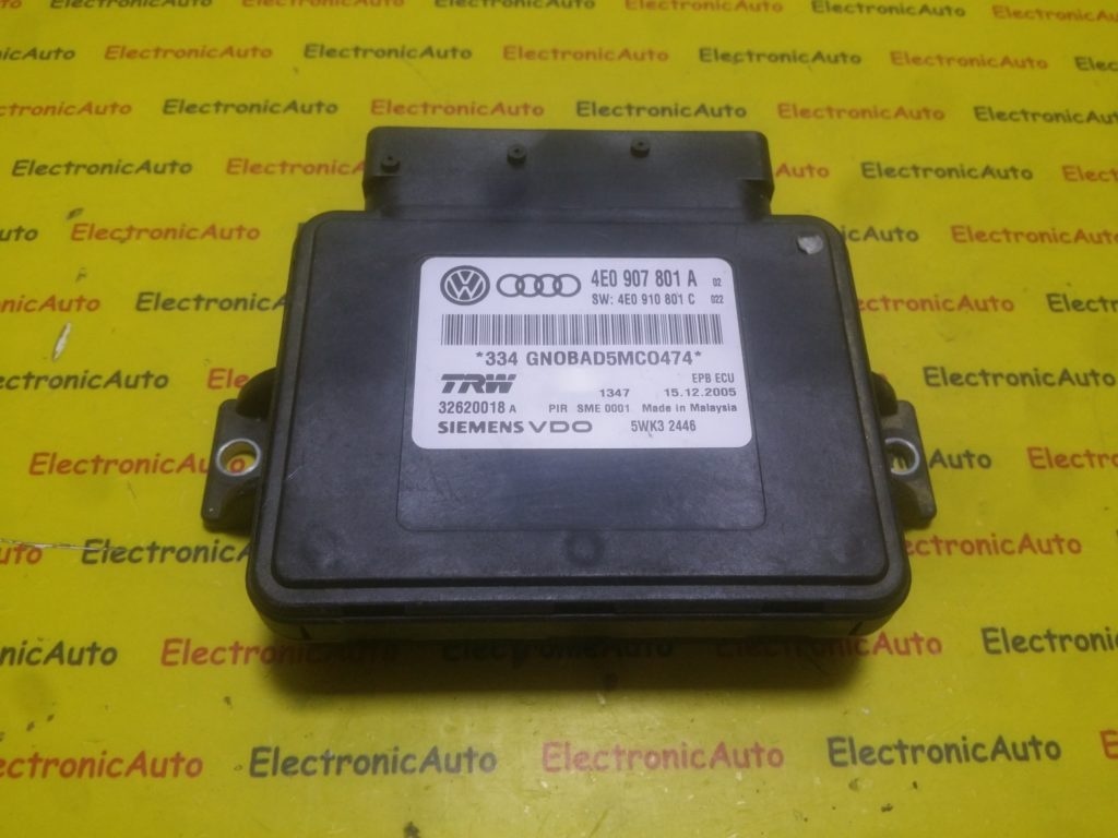 Modul frana de mana Audi A8 4E0907801, 5WK32446