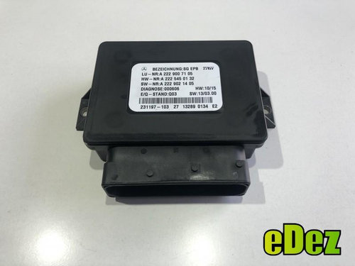 Modul frana de mana Mercedes S-Class (2014->) [W222] a2229007105
