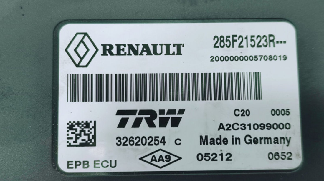 Modul frana de parcare 285f21523r Renault Scenic 3 [2009 - 2012]