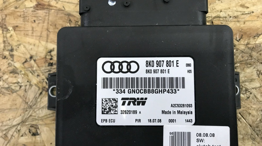 Modul frana mana Audi A4 Av. 2.0 TDI 2013 alb combi 2013 (8K0907801E)