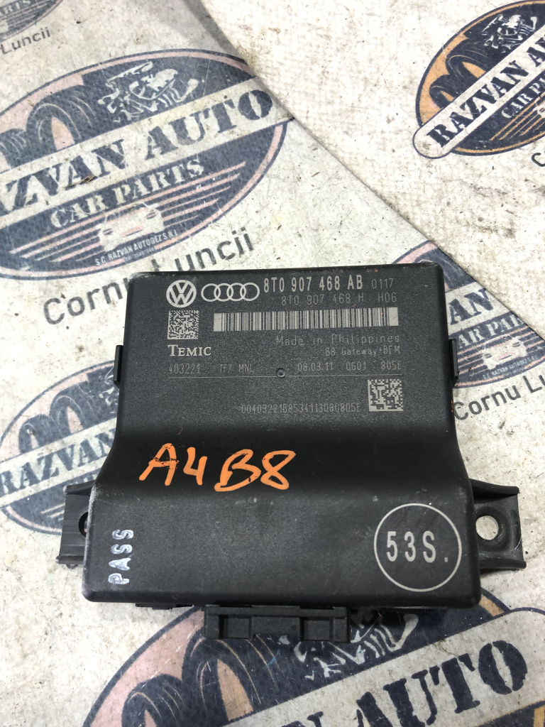 Modul Gateway Audi A4 B8 2011, 8T0907468AB