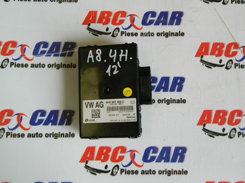 Modul Gateway Audi A8 D4 4H cod: 4H0907468C model 2014