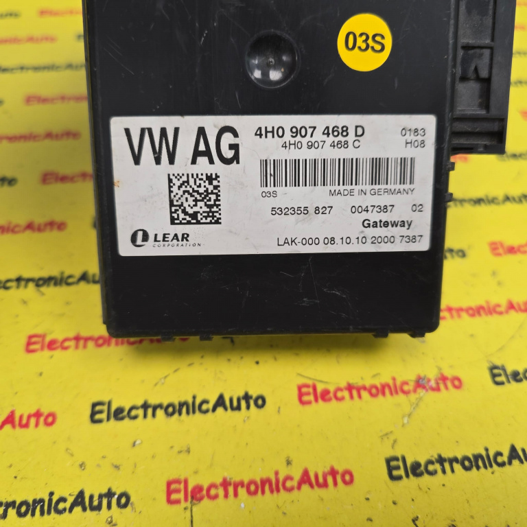 Modul gateway Audi A8 D4, 4H0907468D, 4H0907468C,