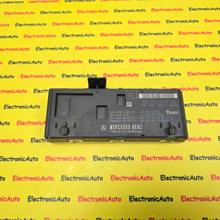 Modul Haion, PORTBAGAJ Mercedes Benz S W221, A2218703995,
