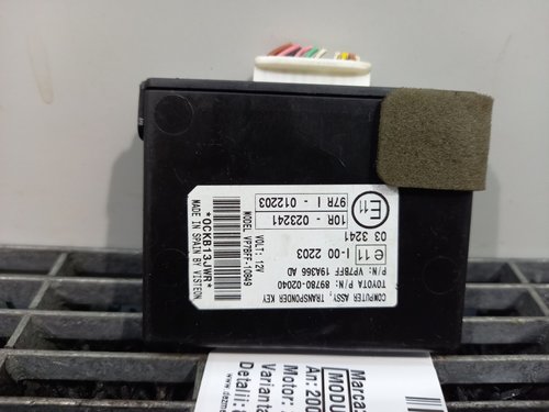 MODUL IMOBILIZATOR TOYOTA AURIS AURIS 2.0 D - (2006 2012)