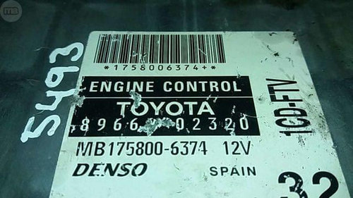Modul Imobilizator TOYOTA YARIS 89LP0187 / 89783-0D010 / 89783 0D010 / 897830D010 / 2U3F 15607 AC / ...