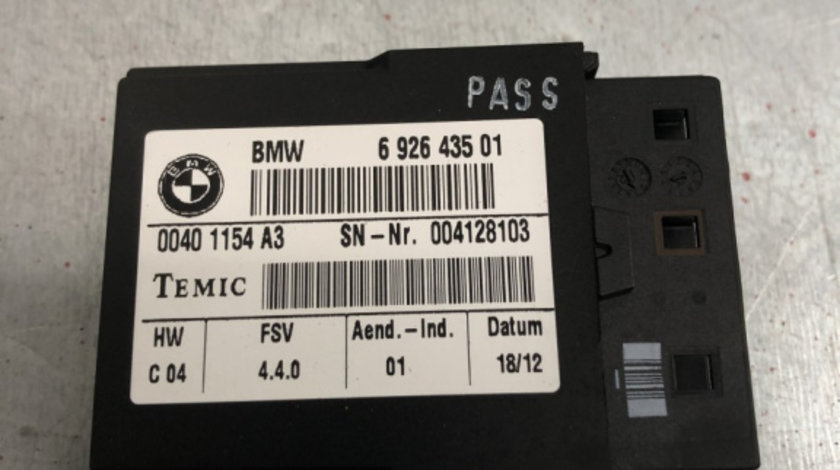 Modul incalzire scaun BMW 318d E90 E91 Touring Manual 143cp sedan 2012 (692643501)