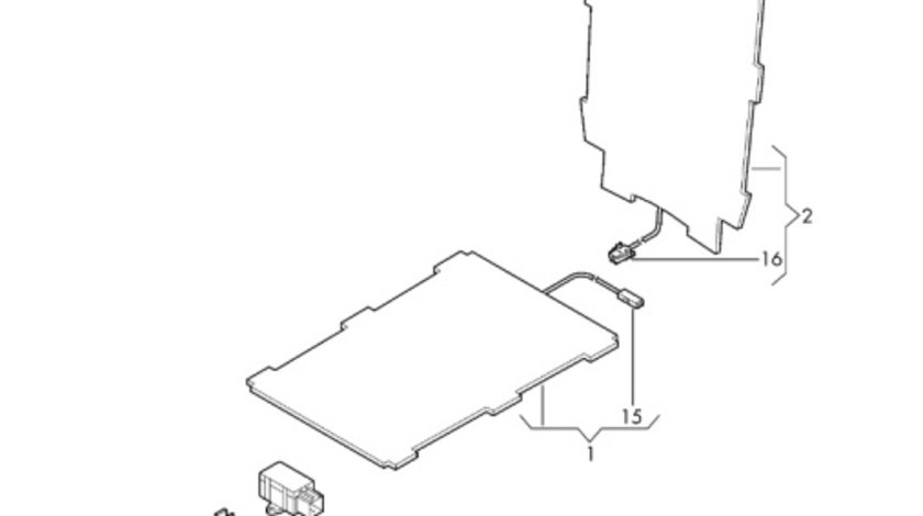 Modul incalzire scaune Volkswagen Amarok 2H 2015 2016 OEM 6R0959772A