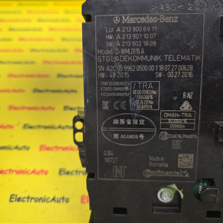 Modul INCARCARE wireles MERCEDES BENZ E-CLASS W213, A2139006911, A2139011007,
