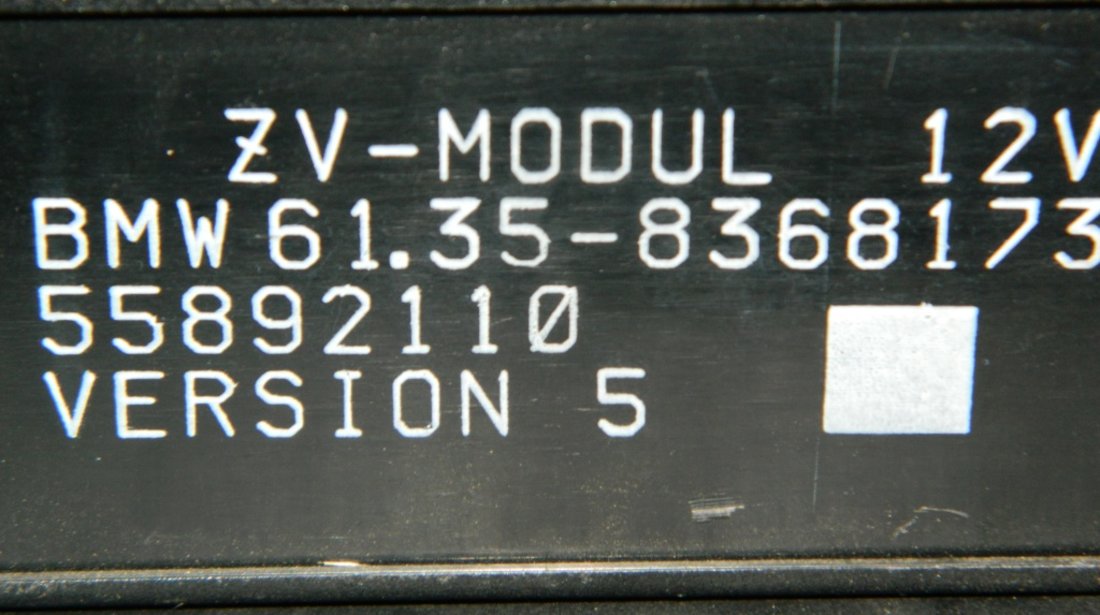 Modul inchidere centralizata BMW Seria 3 E36 cod: 6135 8368173 model 1995